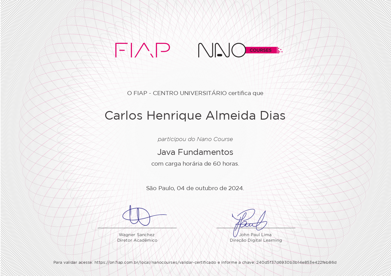 Carlos Henrique - Software Developer | Java, TypeScript | Springboot ...