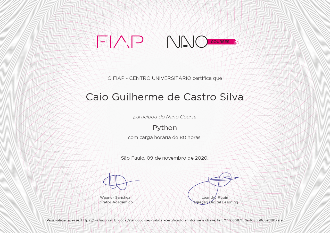 Caio Guilherme de Castro - Full Stack Developer | Python | Django ...