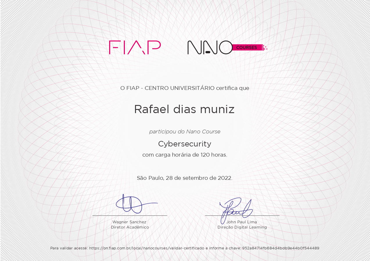 Rafael Dias Muniz - cyber security | python | php | html | css | mysql ...